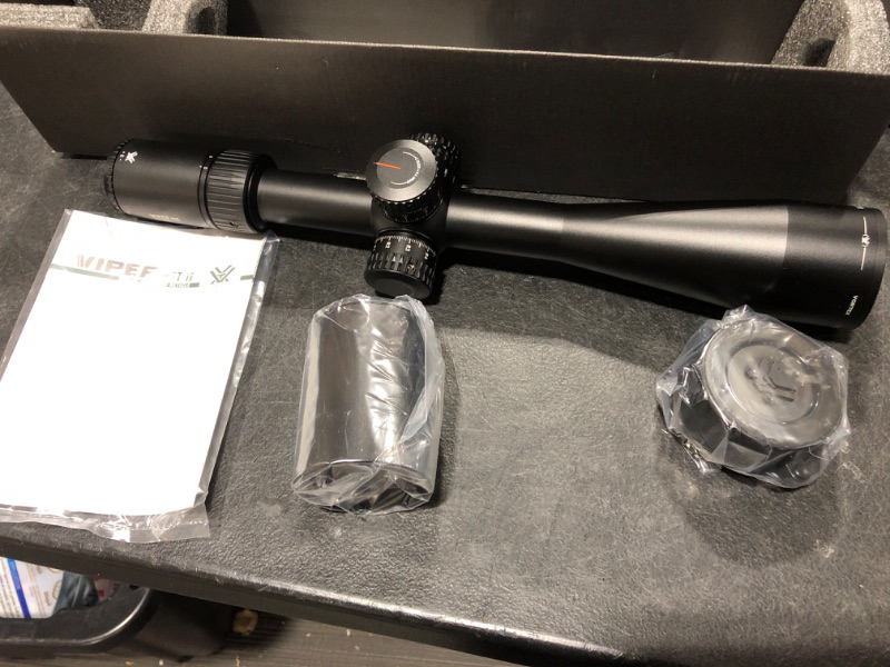 Photo 1 of Vortex Optics Viper PST Gen II 5-25x50 First Focal Plane Riflescope - EBR-7C Reticle (MRAD), Black & Vortex Optics Precision Matched Rings 30mm - Height 1.45 inches