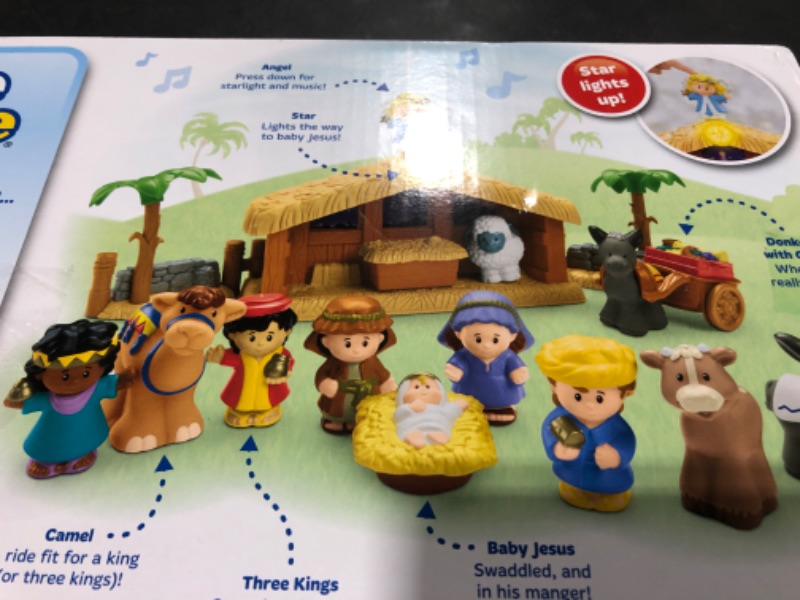 Photo 2 of Fisher-Price Little People Christmas Story Brown, Blue, Green, 12 months