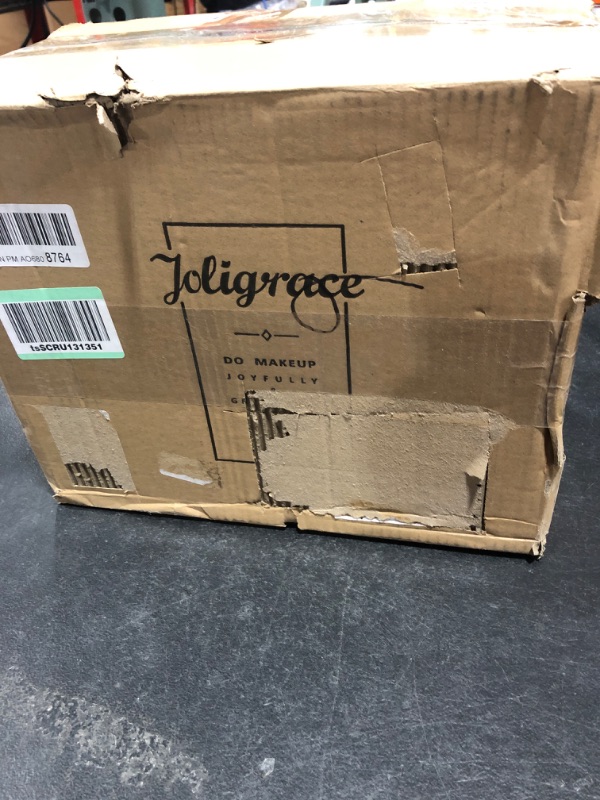 Photo 4 of Joligrace Makeup Train Case Professional Adjustable - 6 Trays Cosmetic Cases Makeup Storage Organizer Box with Lock and Compartments 14 Inch Large Black