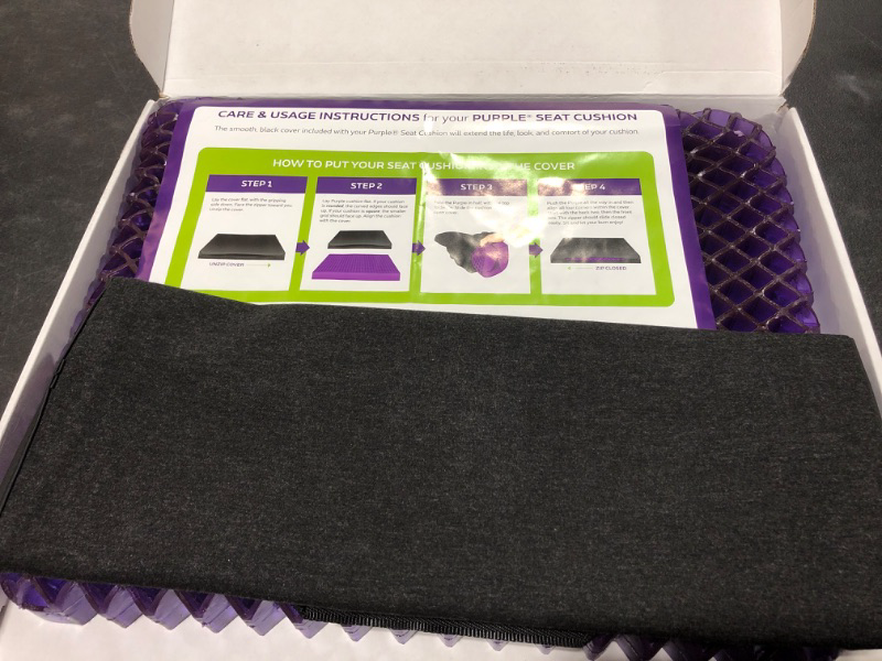 Photo 2 of Purple Royal Seat Cushion - Seat Cushion for The Car Or Office Chair - Temperature Neutral Grid