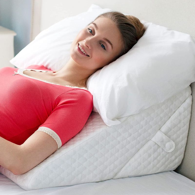 Photo 1 of Adjustable Bed Wedge Pillow | 7-in-1 Incline and Positioner Memory Foam Pillow for Sleeping - Adjust to Your Comfort | Helps with Acid Reflux, Gerd, Heartburn, Back & Knee Pain