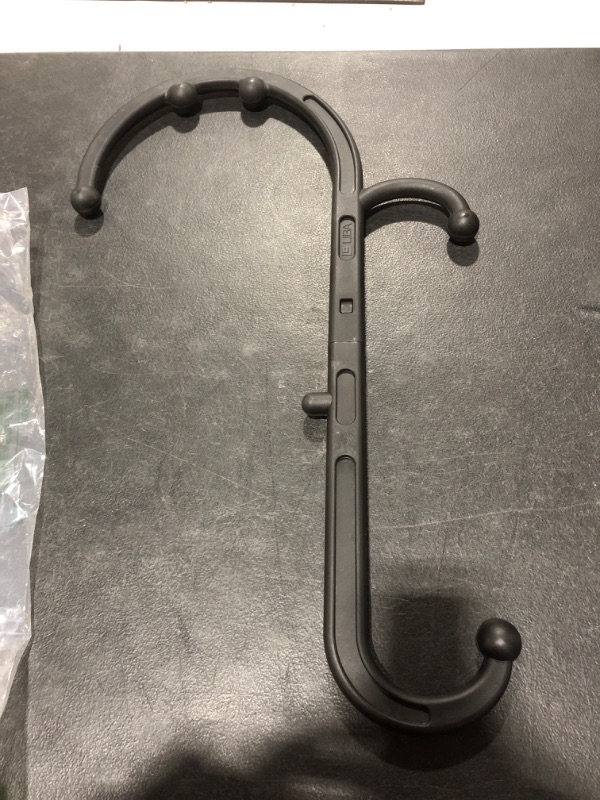 Photo 1 of LiBa Back, Neck and Foot Massager for Trigger Point Fibromyalgia Pain Relief and Self Massage Hook Cane Therapy, Back Scratcher, Black