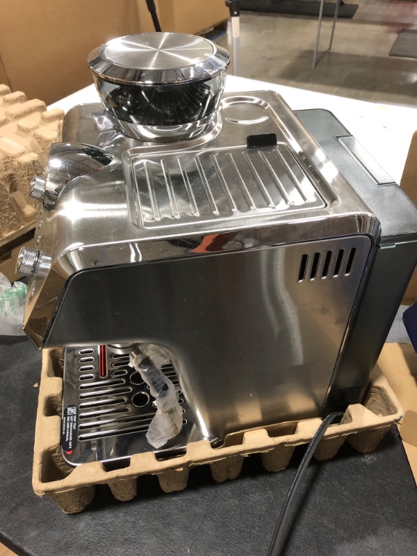Photo 3 of De’Longhi EC9155M La Specialista Arte, Espresso Machine with Grinder, Bean to Cup Coffee & Cappuccino Maker with Professional Steamer, My Latte Art Milk Frother,Barista SS Kit Included, 1450W, Metal