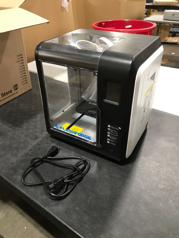Photo 2 of Flashforge 3D Printer Adventurer 3 Pro, Auto Leveling Glass Hot Bed, Built-in HD Camera, 8GB Internal Storage, Touchscreen, Filament Detection, Wi-Fi Cloud Printing, Fully Assembled 150X150X150 mm