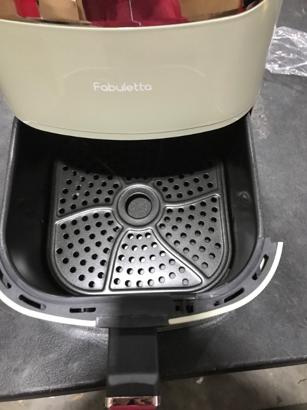 Photo 1 of Air Fryers 4 Qt, Fabuletta 9 Customizable Smart Cooking Programs Compact Air Fryer, Shake Reminder, 450°F Digital Airfryer,Tempered Glass Display, Dishwasher-Safe & Nonstick, Fit for 2-4 People Sage Green