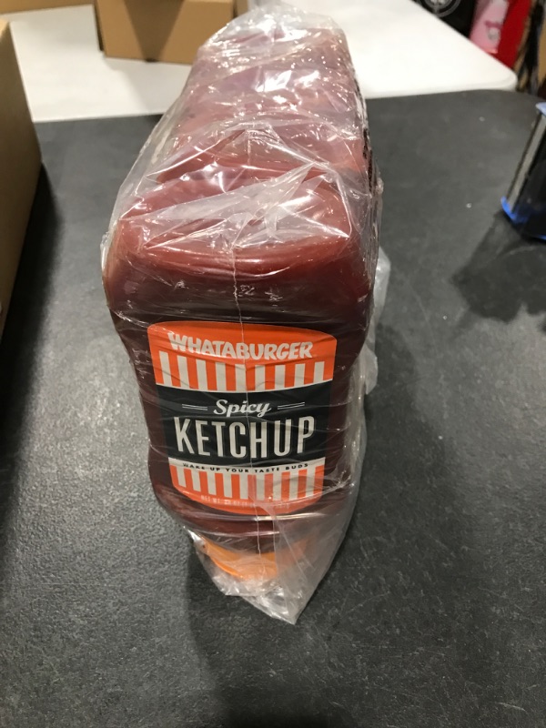 Photo 1 of (4-PACK) Whataburger Spicy Ketchup - 20oz Bottle 