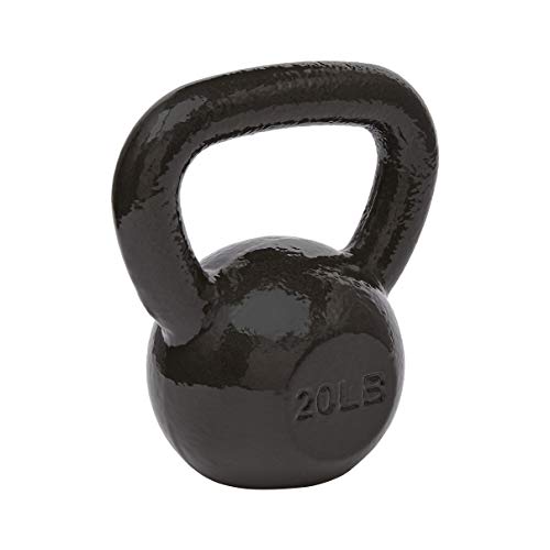 Photo 2 of Amazon Basics Cast Iron Kettlebell - 20 Pounds, Black