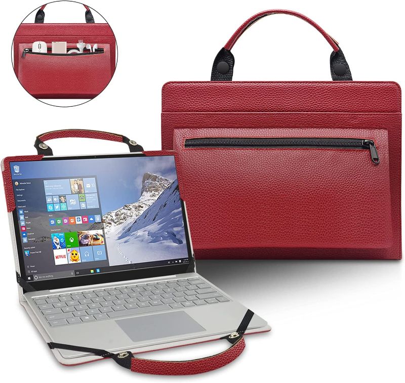 Photo 1 of LiuShan 2 in 1 Protective Case + Portable Bag for 11.6" Lenovo Chromebook C340 C340-11/Lenovo Chromebook Flex 3i/Lenovo IdeaPad Flex 3 11IGL05/Lenovo N23 Chromebook Laptop,Red