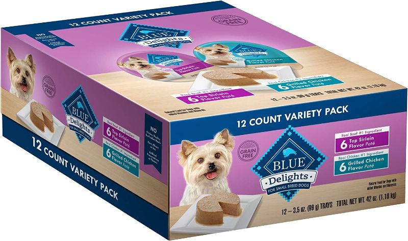 Photo 1 of Blue Buffalo Divine Delights Small Breed Grilled Chicken Pate Dog Food Cup 3.5-oz, Case of 12