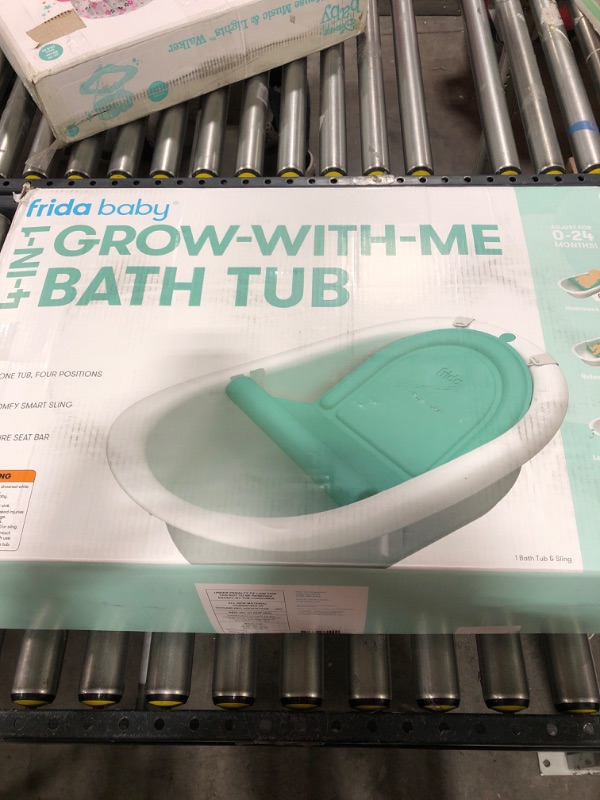 Photo 5 of 4-in-1 Grow-with-Me Bath Tub by Frida Baby Transforms Infant Bathtub to Toddler Bath Seat with Backrest for Assisted Sitting in Tub