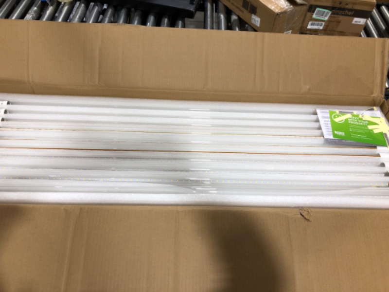 Photo 2 of Sunco Lighting 50 Pack T8 LED 4FT Tube Light Bulbs Ballast Bypass Fluorescent Replacement, 5000K Daylight, 18W, Clear Cover, Retrofit, Single Ended Power (SEP), Commercial Grade – UL, DLC