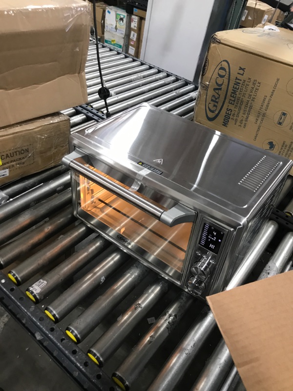 Photo 1 of COSORI Smart 12-in-1 Air Fryer Toaster Oven Combo Convection Rotisserie & Dehydrator for Chicken, Pizza and Cookies, Recipe&Accessories Included, 30L, Silver – A Certified for Humans Device 30L+Toaster Oven Air Fryer