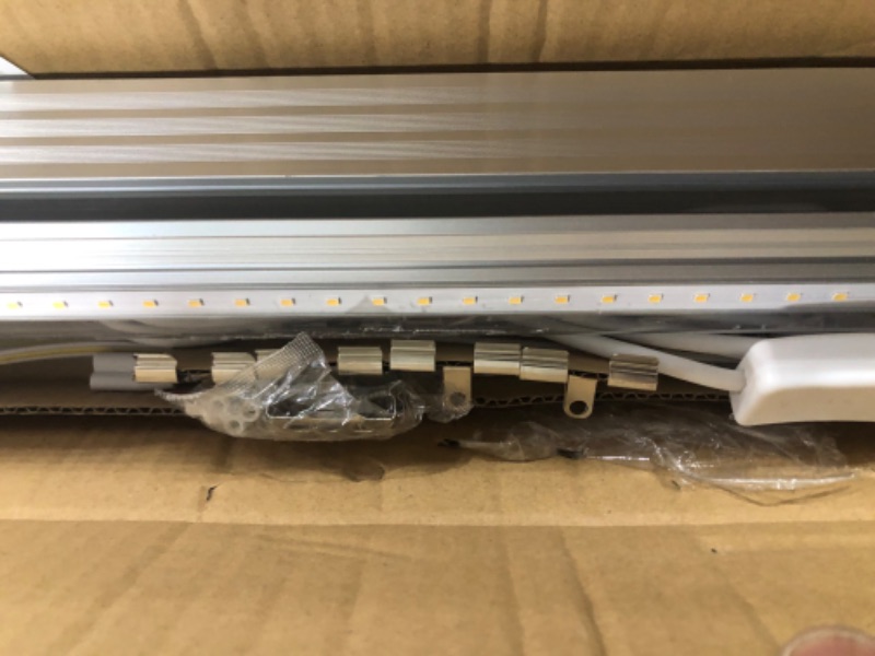 Photo 4 of Monios-L Linkable LED Under Cabinet & Closet LED T5 Light Bar, 2FT, 9W 800 Lumens, 4000K Daylight White, Plug and Play, 2 Pack