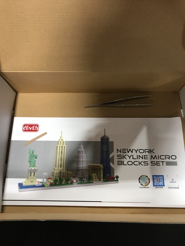 Photo 3 of dOvOb Architecture New York Skyline Micro Mini Blocks Building Set, 3048 Pieces Bricks,3D Puzzle Collection Model Kit as Gift for Adults or Kids