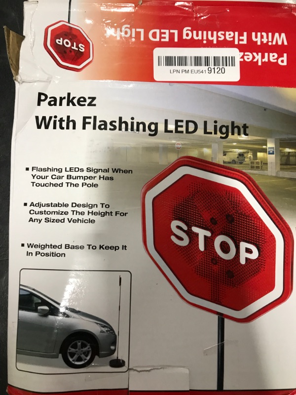 Photo 1 of PARKEZ Flashing LED Light Parking Stop Sign For Garage