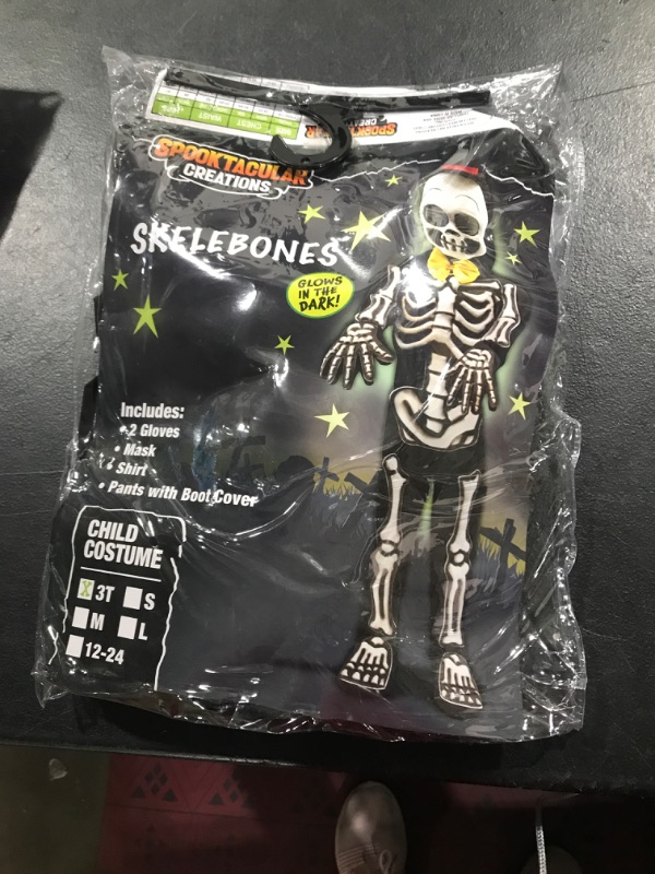 Photo 1 of Kids 3T skeleton costume