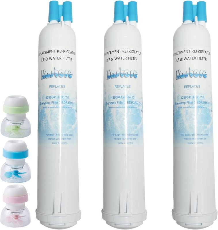 Photo 1 of 4396841 Refrigerator Water Filter Replacement for 4396710 EDR3RXD1 P2RFWG2 Pur Water Filter 3 Kenmore 46-9030 FIL3 The Refrigerator Water FiIters 3PACKS
