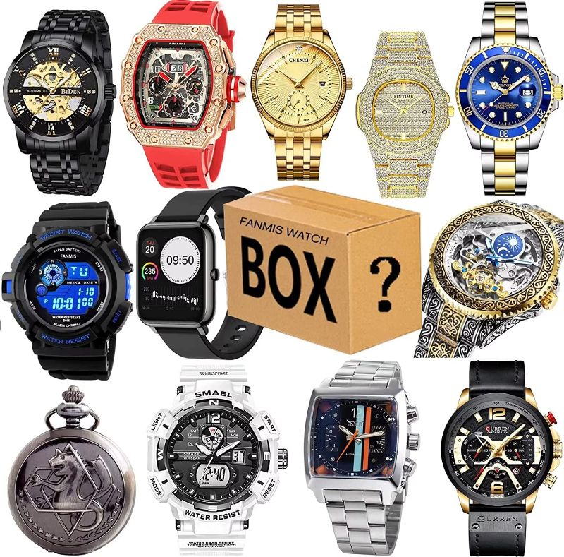 Photo 1 of FANMIS Men's Women's Watches Analog Digital Quartz Sports Watches High-end Wrist Watch Halloween Christmas Gift Boxes Gifts for Parents Wives Husbands and Friends Random Styles ?Mens Watches?
