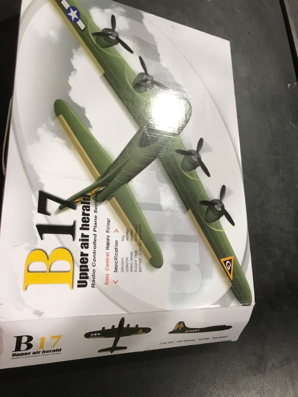 Photo 3 of Epipgale B-17 RC Plane Ready to Fly, Easy to Fly RC Glider for Kids & Beginners, Hobby Remote Control Airplane for Adults, RC Airplanes for Boys