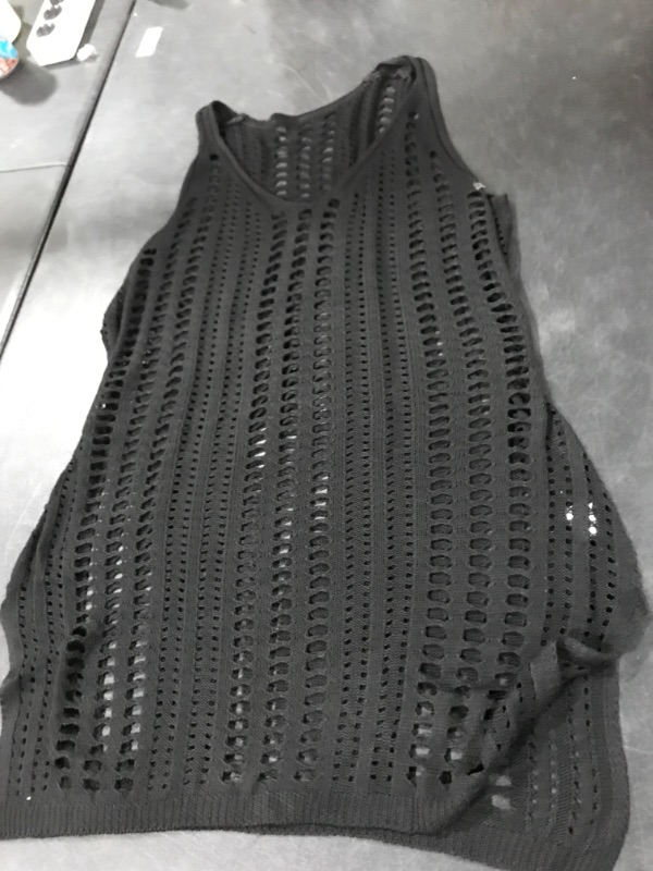 Photo 1 of BLACK BATHING SUIT COVER UP DRESS SIZE XL