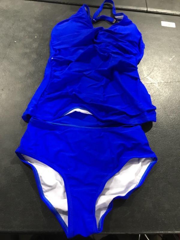 Photo 1 of 2 PIECE BLUE SWIMSUIT SIZE S