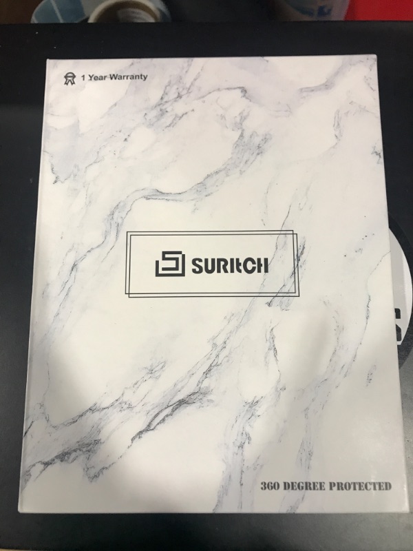 Photo 2 of SURITCH Case for iPad Air 4 10.9 inch 2020 & iPad Pro 11 2020 2018(NOT for 2021), [Built in Screen Protector] [Pencil Holder] Lightweight Full Body Protective Smart Cover with Magnetic Stand-Marble