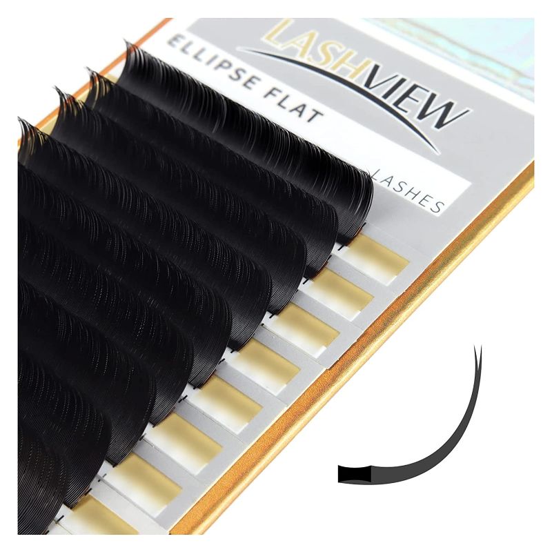 Photo 1 of 
LASHVIEW Eyelash Extensions,Individual Lashes,Ellipse Eyelash Extensions 0.15mm M Curl 8-15mm Mixed Length Flat Lashes Eyelash Extensions Beauty Salon Use