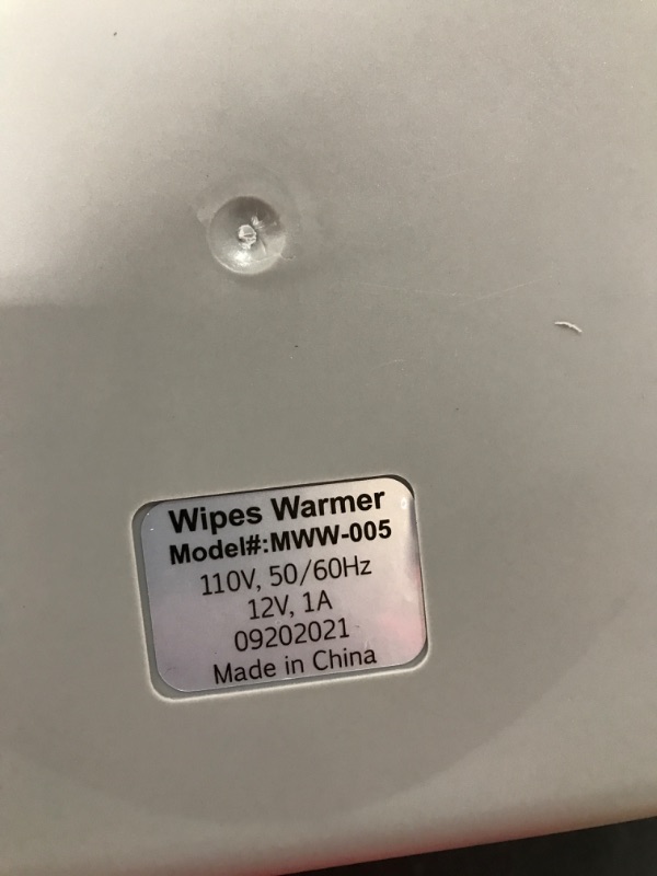 Photo 1 of Baby Wet Wipes Warmer, Dispenser, Holder and Case - with Easy Press On/Off Switch