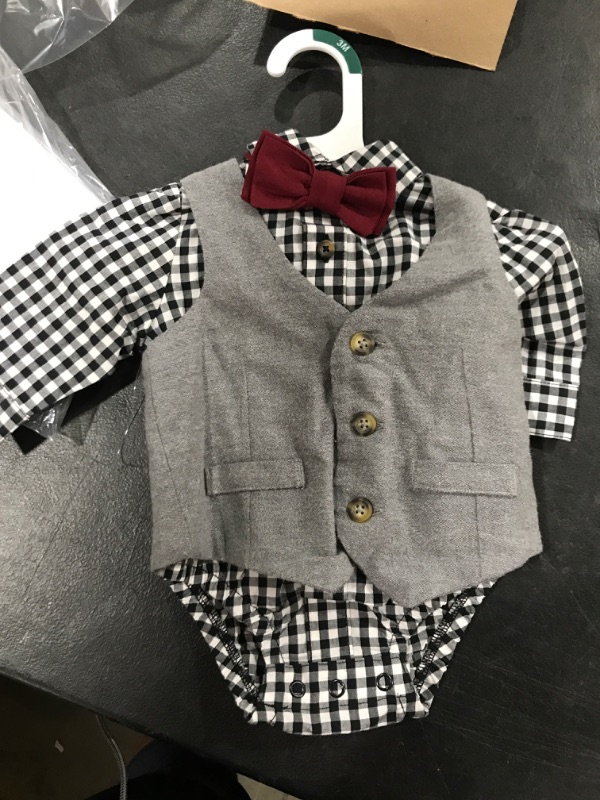 Photo 1 of Baby Boy's Bow Tie and Vest outfit