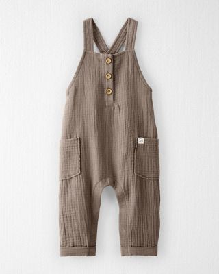 Photo 1 of Carter's Size 3M Organic Cotton Gauze Overall in Brown
