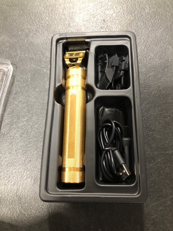 Photo 1 of Hair Clippers for Men, Professional Hair Trimmer Barber Clippers Beard Trimmer Hair Cutting Kit Rechargeable T Outliner Shaver Zero Gapped Haircut Grooming Kit Gifts for Men Gold