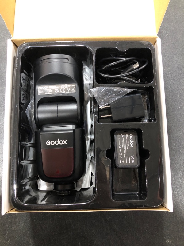 Photo 2 of Godox V1-S Round Head Camera Flash Speedlite Flash for Sony DSLR Camera