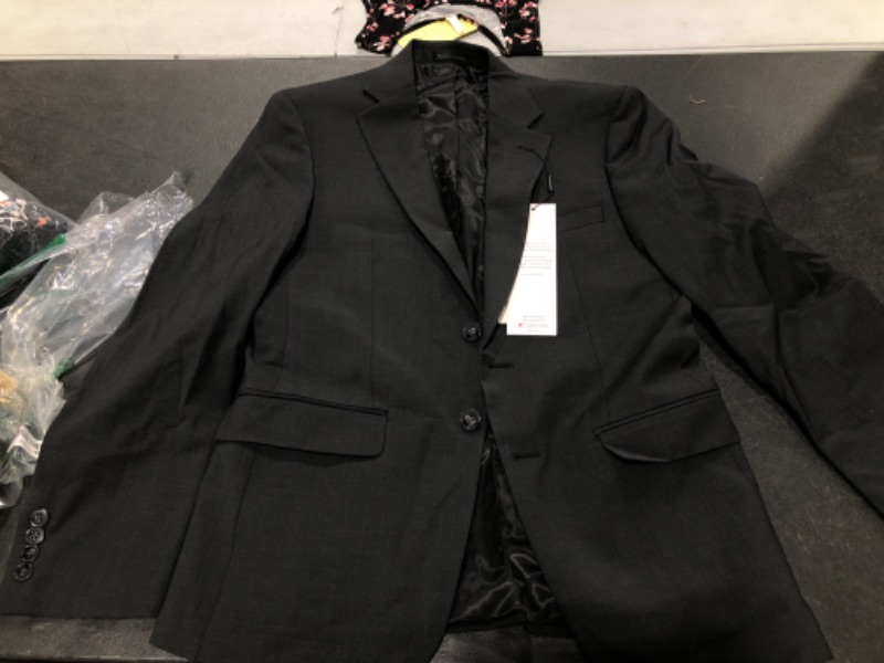 Photo 2 of Calvin Klein Men's Slim Fit Suit Separates Suit Jacket 38 Short Solid Charcoal