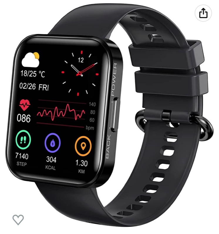 Photo 1 of KOSPET Fitness Tracker,35 Days Standby 24H Accurate Health Monitor with 5ATM Waterproof Smartwatch for Heart Rate, Blood Oxygen, Sleep, 1.71'' Touch Screen Fitness Watch for iPhone iOS Android