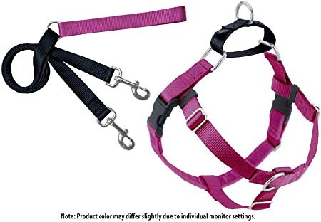 Photo 1 of 2 Hounds Design Freedom No-Pull Dog Harness with Leash, Xsmall, 1-Inch Wide, Raspberry
