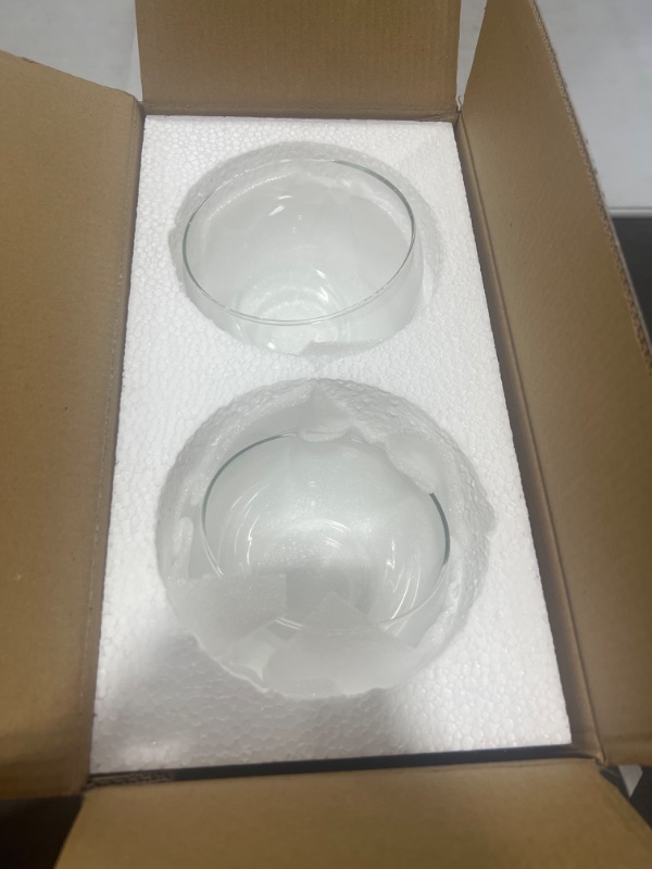 Photo 3 of  Clear Bubble Bowl Glass Vase, Round Glass Bowl