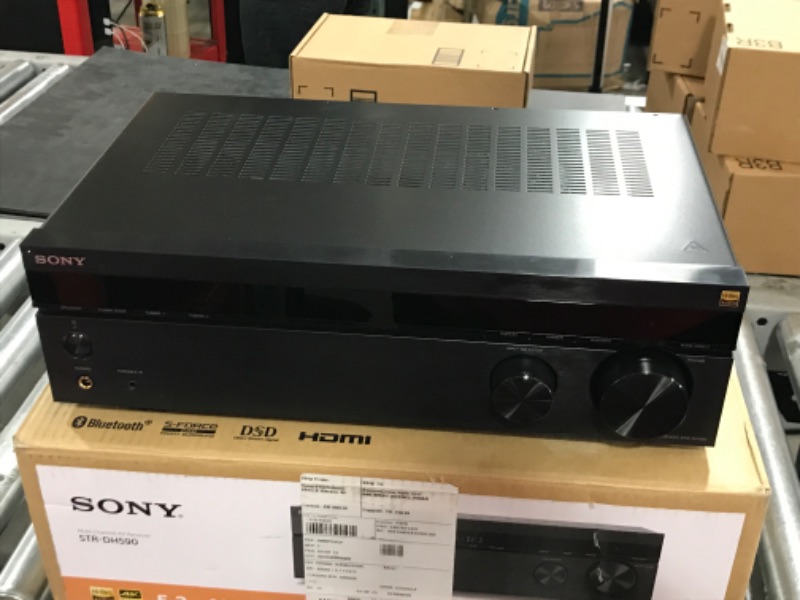 Photo 2 of Sony STRDH590 5.2 Channel Surround Sound Home Theater Receiver: 4K HDR AV Receiver with Bluetooth,Black