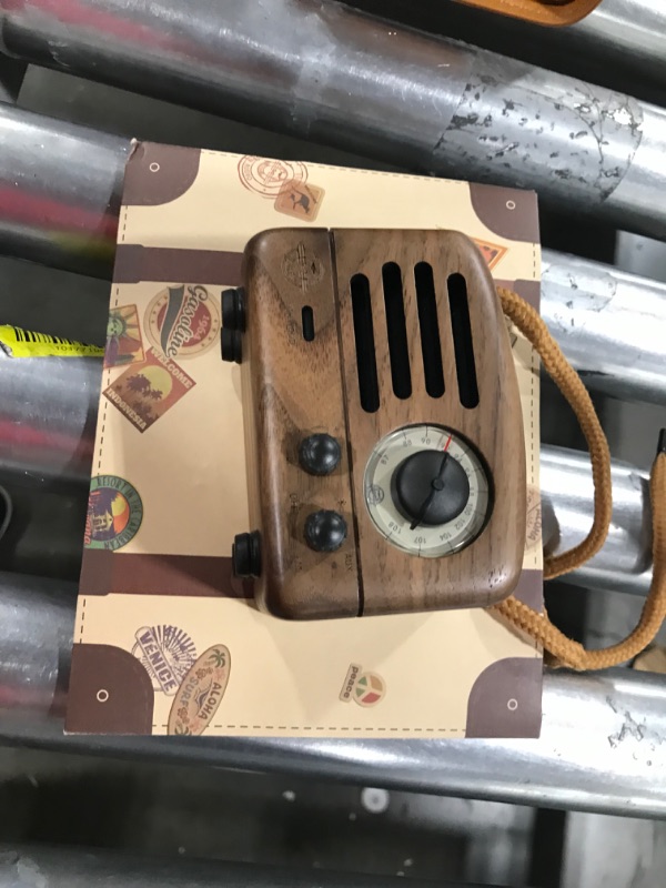 Photo 1 of Retro Bluetooth Speaker, MUZEN OTR Wood Vintage FM/AUX Radio with Old Fashioned Classic Style, Portable Wireless Loud Volume Speaker for Home, Office, Kitchen, Party, Travel, Outdoor(Walnutwood)
