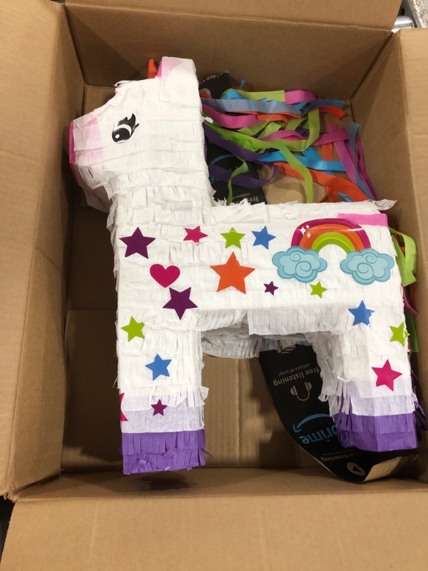 Photo 2 of Cinco De Mayo Unicorn Pinata for Kids Birthday Party, (17 x 14x 5 in.) for Fun Fiesta Taco Party Supplies, Luau Event Photo Props, Mexican Theme Decoration, Carnivals Festivals, Taco Tuesday Event