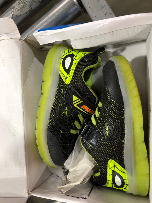 Photo 1 of Aikuass USB Chargable LED Light Up Roller Shoes Wheeled Skate Sneaker Shoes for Boys Girls Kids