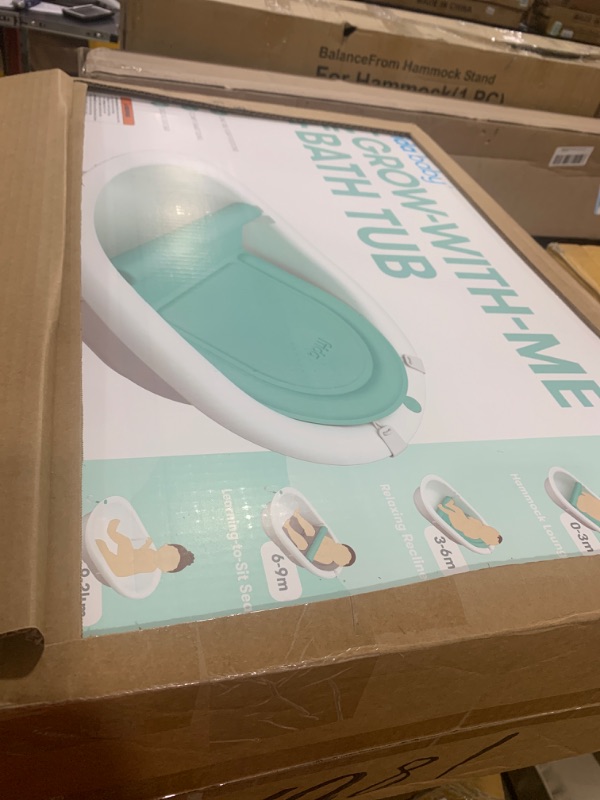 Photo 1 of 4-in-1 Grow-with-Me Bath Tub by Frida Baby Transforms Infant Bathtub to Toddler Bath Seat with Backrest for Assisted Sitting in Tub