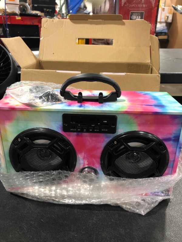 Photo 2 of Mini Boombox with LED Speakers (READ COMMENTS)