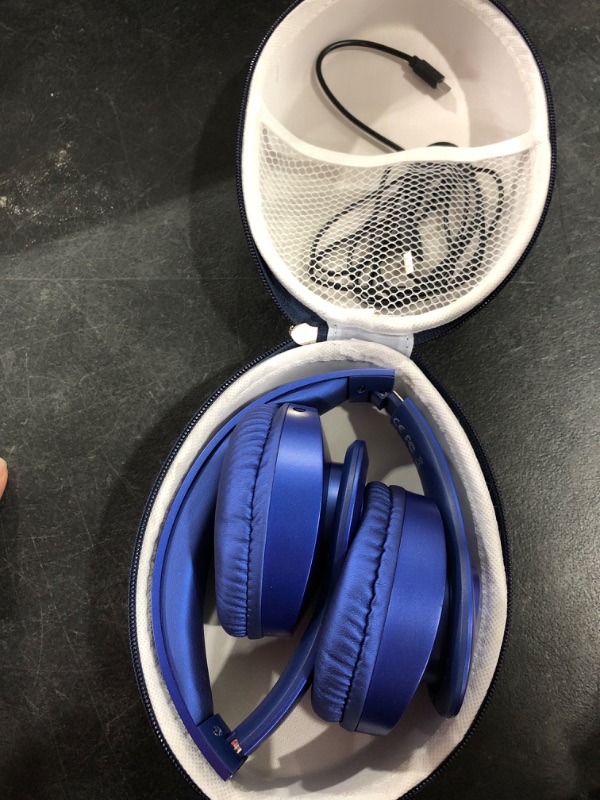 Photo 1 of Bluetooth Headphones Wireless,TUINYO Over Ear Stereo Wireless Headset 40H Playtime with deep bass, Soft Memory-Protein Earmuffs, Built-in Mic Wired Mode PC/Cell Phones/TV-Dark Blue