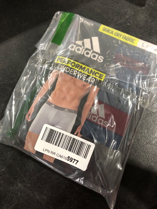 Photo 2 of Adidas Performance Boxer Brief 3-Pack LARGE
