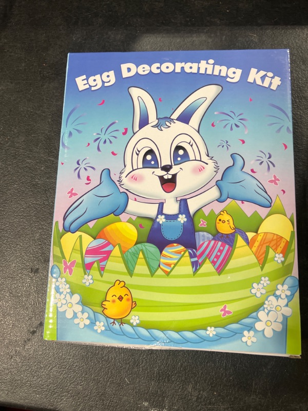 Photo 2 of Dreamon Easter Egg Decorator Kit, Easter Egg Spinner Machine Arts and Crafts Set 12 PCS Colorful Quick Drying Markers & 5 Plastic Eggs