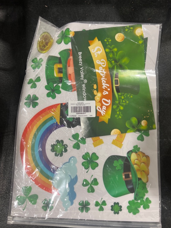 Photo 2 of 200+PCS St Patrick's Day Decorations Window Clings, Saint Patrick's Day Window Clings for Glass Windows - Shamrock Window Decorations Decals Double Sided, St. Patrick's Day Window Clings for Kids Home St Patrick's Day Window Clings