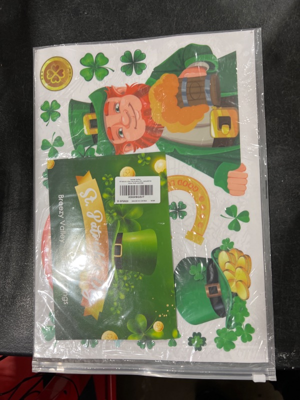 Photo 2 of 200+PCS St Patrick's Day Decorations Window Clings, Saint Patrick's Day Window Clings for Glass Windows - Shamrock Window Decorations Decals Double Sided, St. Patrick's Day Window Clings for Kids Home St Patrick's Day Window Clings