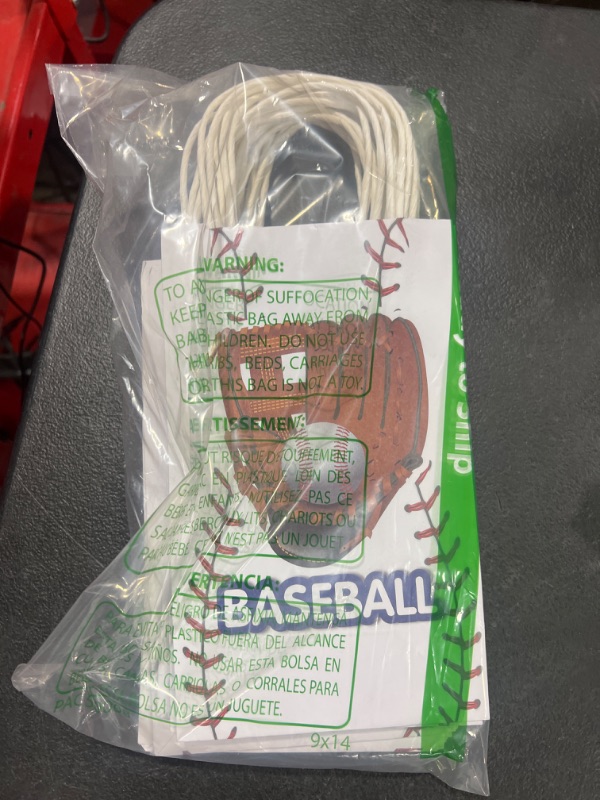 Photo 2 of 16PCS Baseball Party Supplies Gift Bags for Baseball Birthday Decorations Party Favors Treat Goodie Caddy Bag Table Décor