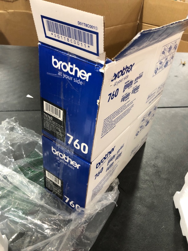 Photo 3 of Brother Genuine TN760 2-Pack High Yield Black Toner Cartridge with approximately 3,000 page yield/cartridge