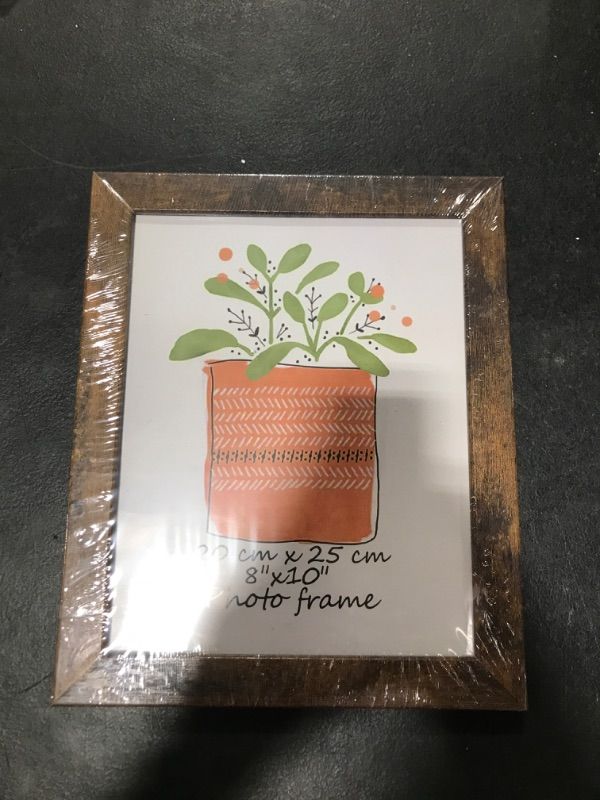 Photo 1 of 8x10 Picture Frame, Brown (Without mat)